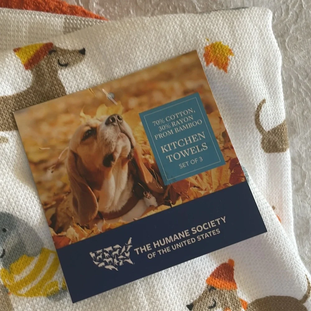 Dachshund set of three kitchen towels. - Picture 2 of 9
